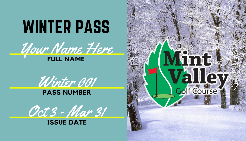 Pass Sales Mint Valley Golf Course