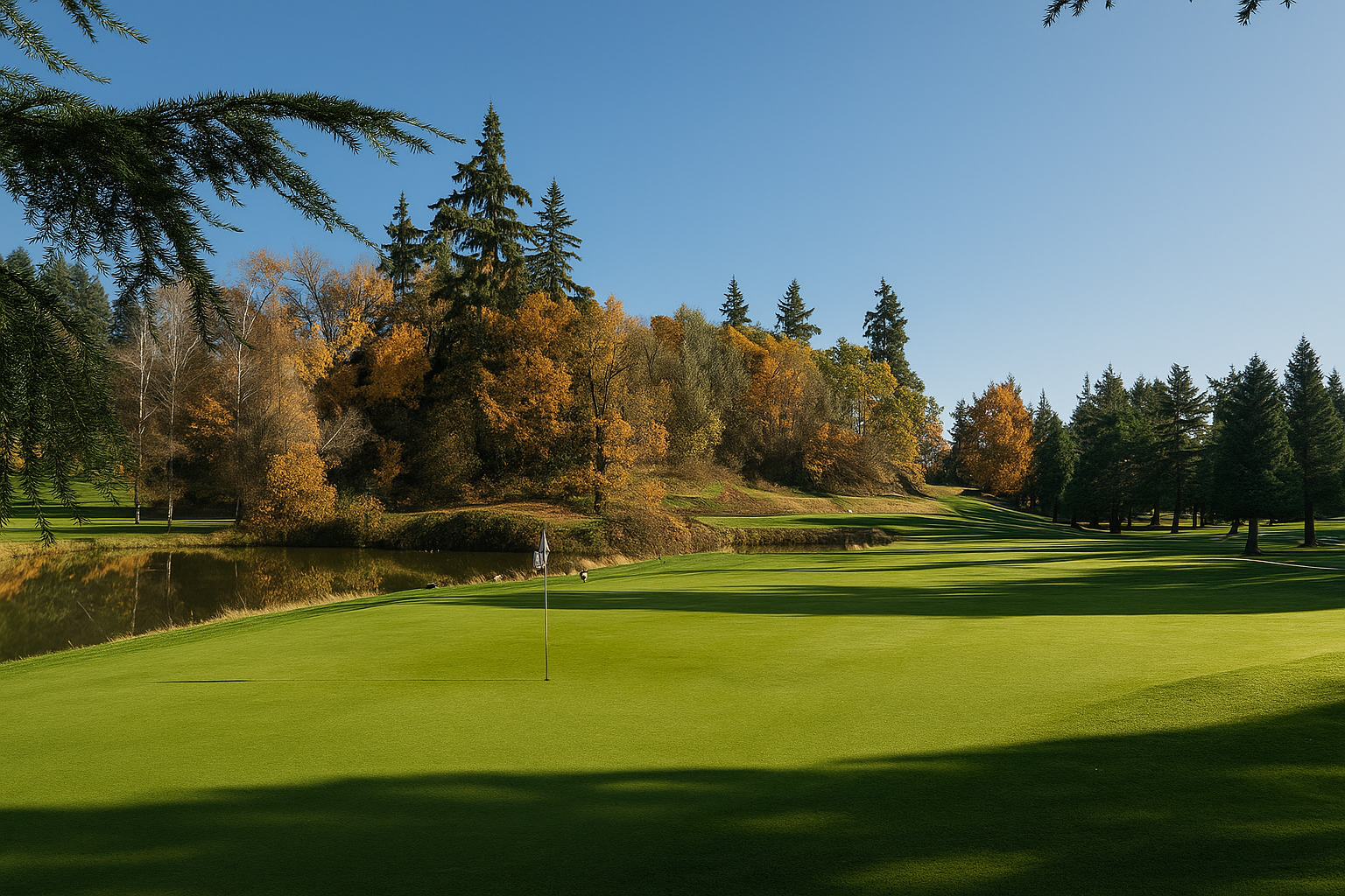 Hole 4 green